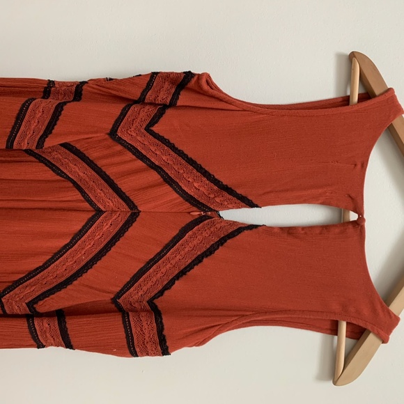 Maeve Rust Anthropologie Romper Size4 UK8 - Picture 5 of 5